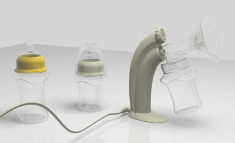 Electric breast pump and baby bottles